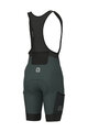 ALÉ Kurze Fahrradhose mit Trägern - OFF ROAD - GRAVEL STONES CARGO - Grün