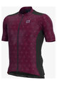 ALÉ Kurzarm Fahrradtrikot - RONDANE - bordeaux/Schwarz