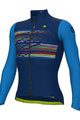 ALÉ Langarm Fahrradtrikot für den Winter - LOGO PR-S - Blau