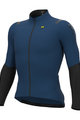 ALÉ Langarm Fahrradtrikot für den Winter - WARM RACE 2.0 R-EV1 - Blau/Schwarz