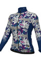 ALÉ Langarm Fahrradtrikot für den Winter - HIBISCUS PR-R - Blau/Weiß