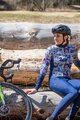 ALÉ Langarm Fahrradtrikot für den Winter - HIBISCUS PR-R - Blau/Weiß