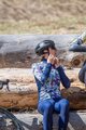 ALÉ Langarm Fahrradtrikot für den Winter - HIBISCUS PR-R - Blau/Weiß