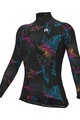 ALÉ Langarm Fahrradtrikot für den Winter - CHIOS SOLID - Schwarz/mehrfarbig/Grau