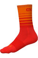 ALÉ Klassische Fahrradsocken - ONE - Rot/Orange
