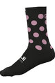ALÉ Klassische Fahrradsocken - BUBBLE - Schwarz/Lila