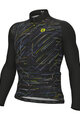 ALÉ Langarm Fahrradtrikot für den Winter - QUICK R-EV1 - Schwarz