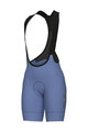 ALÉ Kurze Fahrradhose mit Trägern - PR-E MAGIC COLOUR - Hellblau