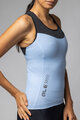 ALÉ Ärmelloses Fahrradtrikot - COLOR BLOCK PRAGMA - Hellblau/Schwarz