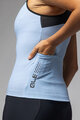 ALÉ Ärmelloses Fahrradtrikot - COLOR BLOCK PRAGMA - Hellblau/Schwarz