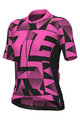 ALÉ Kurzarm Fahrradtrikot - PR-E MULTIVERSO - Rosa/Schwarz