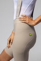 ALÉ Kurze Fahrradhose mit Trägern - MASTER 2.0 PR-E - Beige