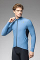 ALÉ Langarm Fahrradtrikot für den Winter - KLIMATIK K-IDRO - Hellblau