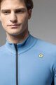 ALÉ Langarm Fahrradtrikot für den Winter - KLIMATIK K-IDRO - Hellblau