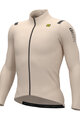 ALÉ Langarm Fahrradtrikot für den Winter - WARM RACE - Elfenbein