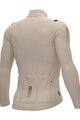 ALÉ Langarm Fahrradtrikot für den Winter - WARM RACE - Elfenbein