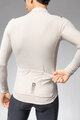 ALÉ Langarm Fahrradtrikot für den Winter - WARM RACE - Elfenbein