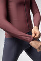 ALÉ Langarm Fahrradtrikot für den Winter - WARM RACE - bordeaux