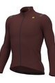 ALÉ Langarm Fahrradtrikot für den Winter - WARM RACE - bordeaux