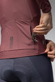 ALÉ Langarm Fahrradtrikot für den Winter - WARM RACE - bordeaux