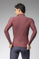 ALÉ Langarm Fahrradtrikot für den Winter - WARM RACE - bordeaux