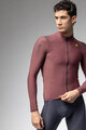 ALÉ Langarm Fahrradtrikot für den Winter - WARM RACE - bordeaux