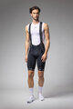 ALÉ Kurze Fahrradhose mit Trägern - STRADA 2.0 PR-E - Schwarz/Weiß