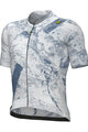 ALÉ Kurzarm Fahrradtrikot - MARBLE PR-E - Weiß/Blau