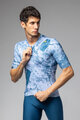 ALÉ Kurzarm Fahrradtrikot - MARBLE PR-E - Weiß/Blau