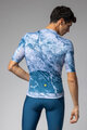 ALÉ Kurzarm Fahrradtrikot - MARBLE PR-E - Weiß/Blau