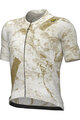 ALÉ Kurzarm Fahrradtrikot - MARBLE PR-E - Weiß/Gold