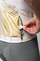 ALÉ Kurzarm Fahrradtrikot - MARBLE PR-E - Weiß/Gold