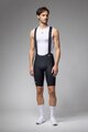ALÉ Kurze Fahrradhose mit Trägern - VOLTAGE R-EV1 - Schwarz