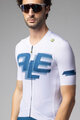 ALÉ Kurzarm Fahrradtrikot - SAUVAGE PR-E - Weiß/Blau