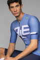 ALÉ Kurzarm Fahrradtrikot - SAUVAGE PR-E - Blau/Weiß