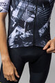 ALÉ Kurzarm Fahrradtrikot - PALM PR-E - Schwarz/Weiß