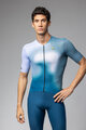 ALÉ Kurzarm Fahrradtrikot - FLASH PR-E - Blau/Weiß