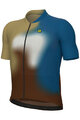 ALÉ Kurzarm Fahrradtrikot - FLASH PR-E - Gelb/Braun/Blau/Weiß
