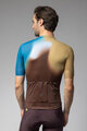 ALÉ Kurzarm Fahrradtrikot - FLASH PR-E - Gelb/Braun/Blau/Weiß