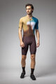 ALÉ Kurzarm Fahrradtrikot - FLASH PR-E - Gelb/Braun/Blau/Weiß