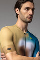 ALÉ Kurzarm Fahrradtrikot - FLASH PR-E - Gelb/Braun/Blau/Weiß
