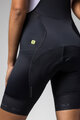 ALÉ Kurze Fahrradhose mit Trägern - STRADA 2.0 PR-E - Schwarz