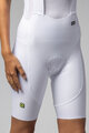 ALÉ Kurze Fahrradhose mit Trägern - VOLTAGE R-EV1 - Weiß