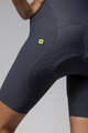ALÉ Kurze Fahrradhose mit Trägern - VOLTAGE R-EV1 - Grau