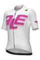 ALÉ Kurzarm Fahrradtrikot - SAUVAGE PR-E - Weiß/Rosa