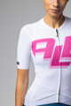 ALÉ Kurzarm Fahrradtrikot - SAUVAGE PR-E - Weiß/Rosa