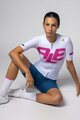 ALÉ Kurzarm Fahrradtrikot - SAUVAGE PR-E - Weiß/Rosa
