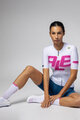 ALÉ Kurzarm Fahrradtrikot - SAUVAGE PR-E - Weiß/Rosa