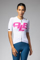 ALÉ Kurzarm Fahrradtrikot - SAUVAGE PR-E - Weiß/Rosa