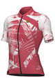 ALÉ Kurzarm Fahrradtrikot - PALM PR-E - Rot/Weiß